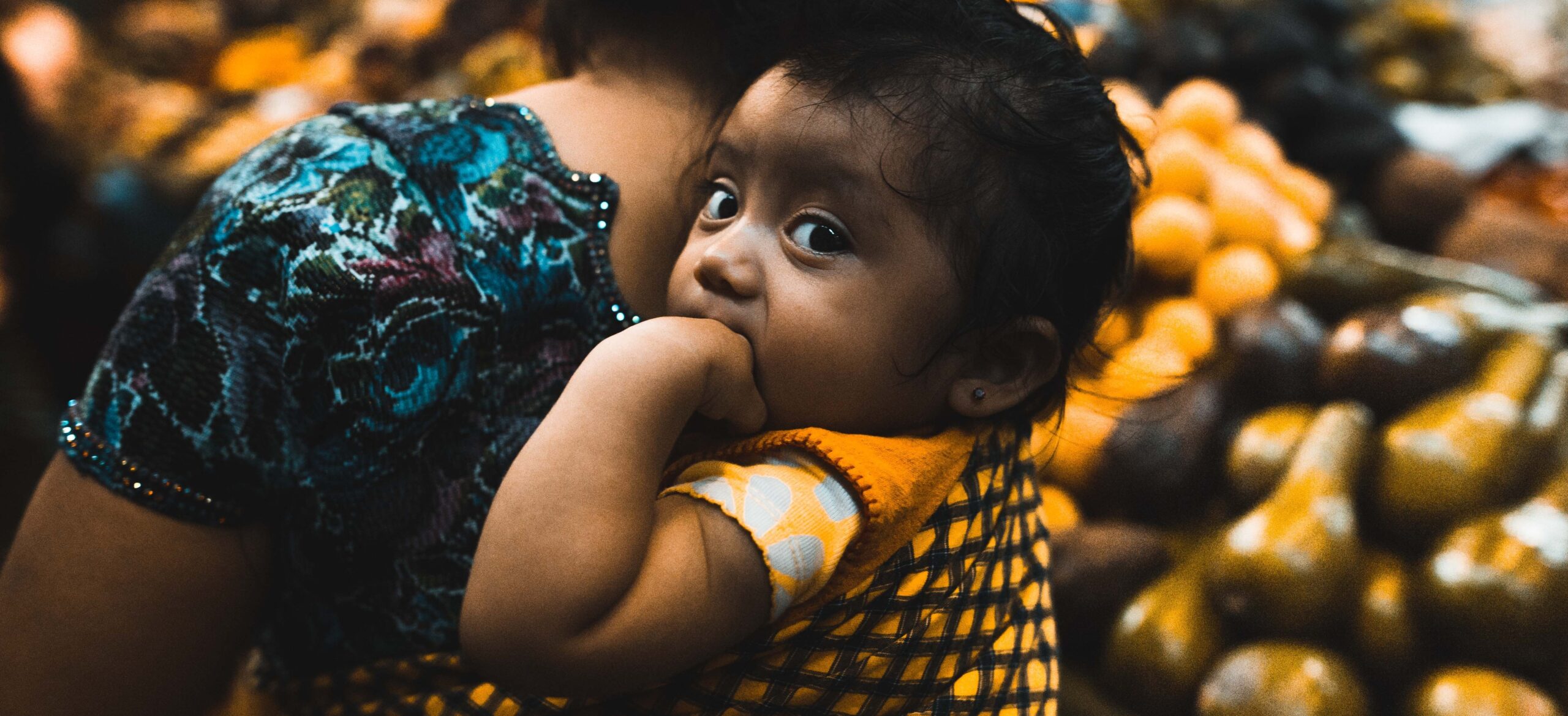 Guatemalan mother and child banner