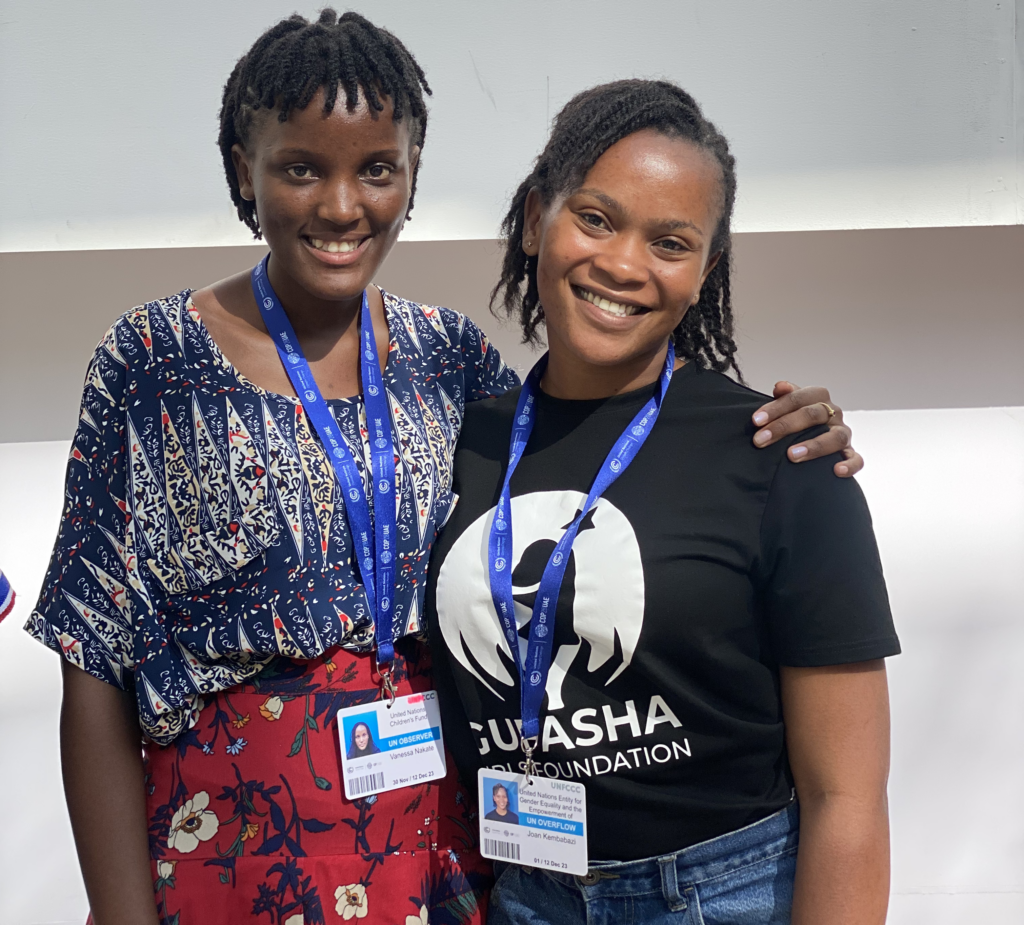 Joan with fellow activist Vanessa Nakate